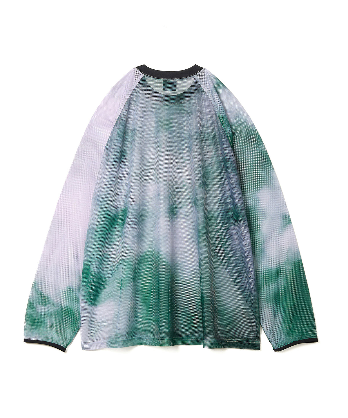 PRINT MESH PULLOVER & SCARF