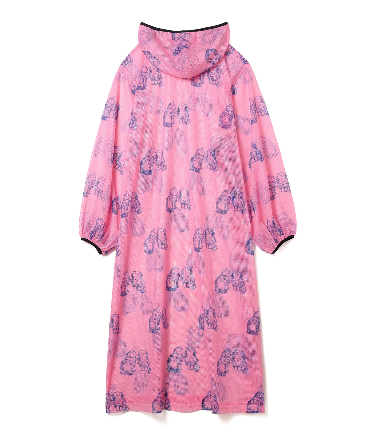PRINT MESH HOODIE O/P