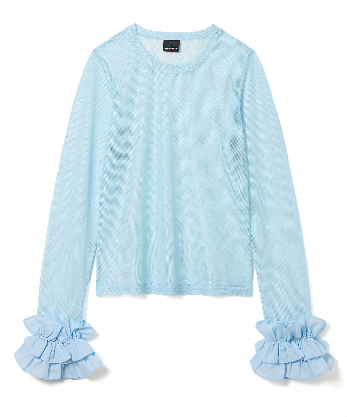 FRILL MESH L/S C/S