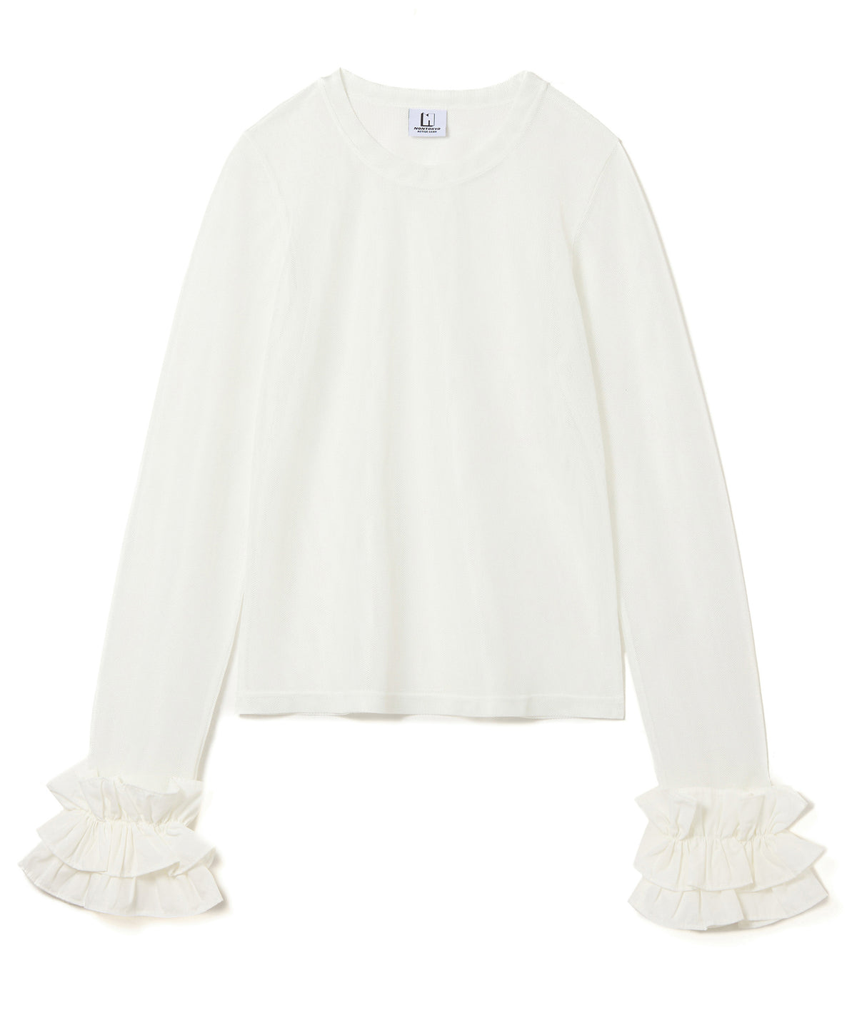 FRILL MESH L/S C/S