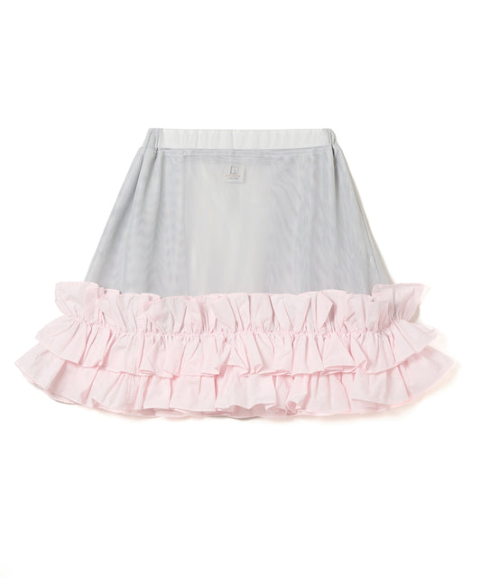 FRILL MESH MINI SKIRT