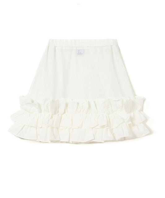 FRILL MESH MINI SKIRT