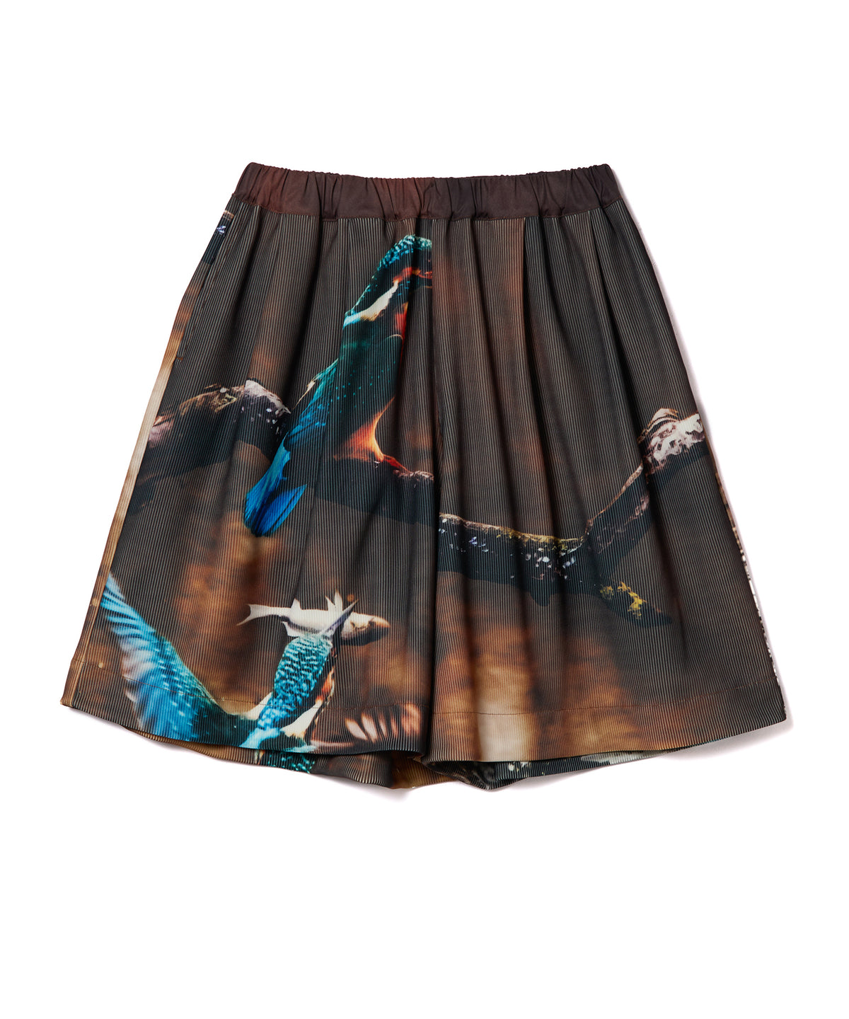 PRINT RIB WIDE SHORTS