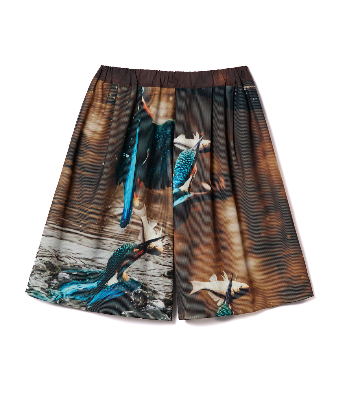PRINT RIB WIDE SHORTS