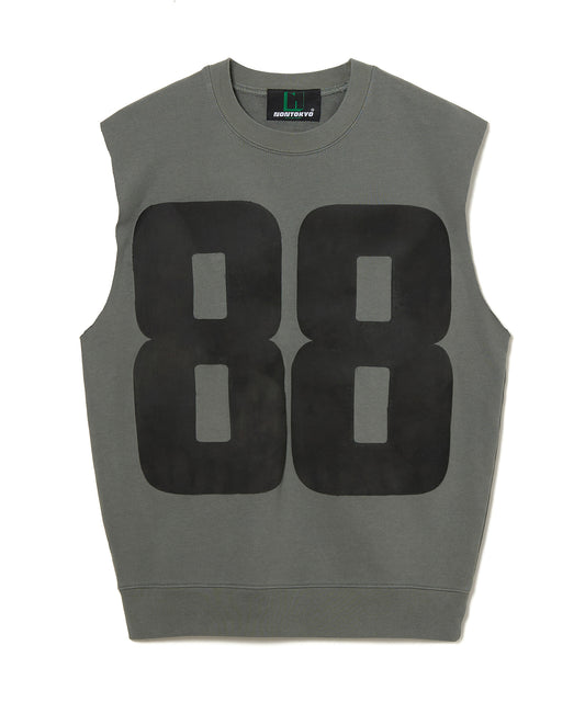 PRINT NO-SLEEVE SWEAT(88)