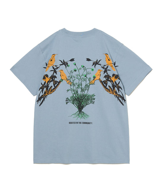 PRINT T-SHIRT(FLOWER BIRD)