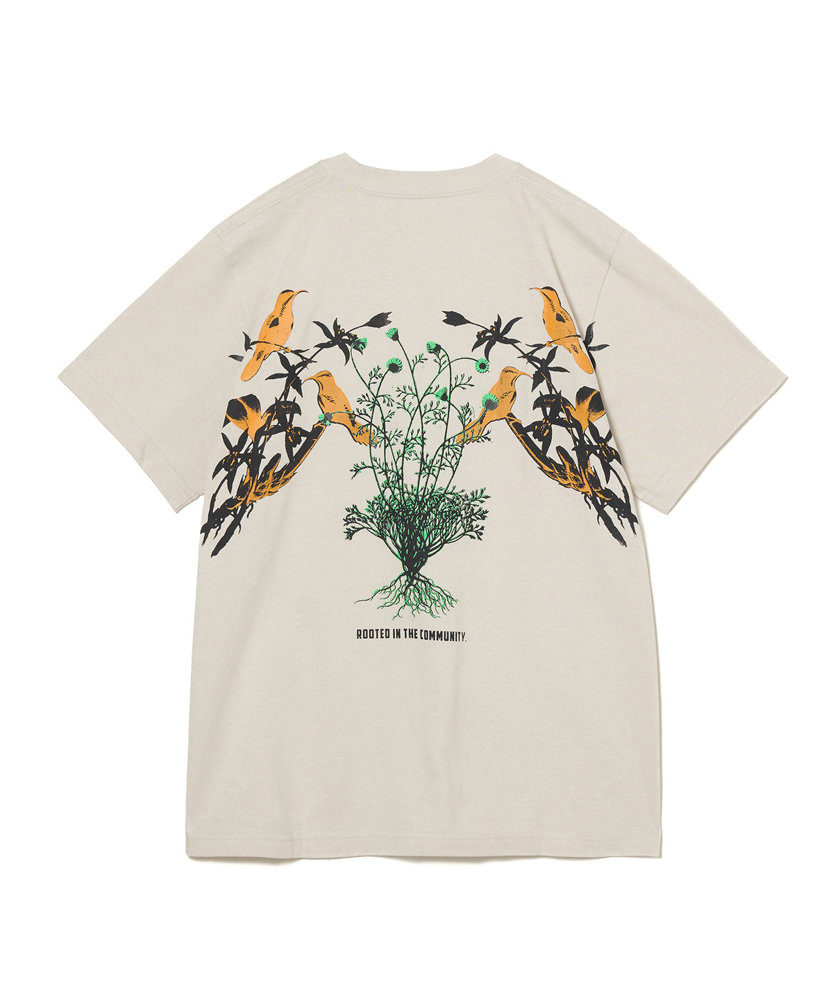 PRINT T-SHIRT(FLOWER BIRD)