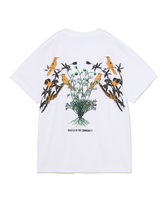 PRINT T-SHIRT(FLOWER BIRD)