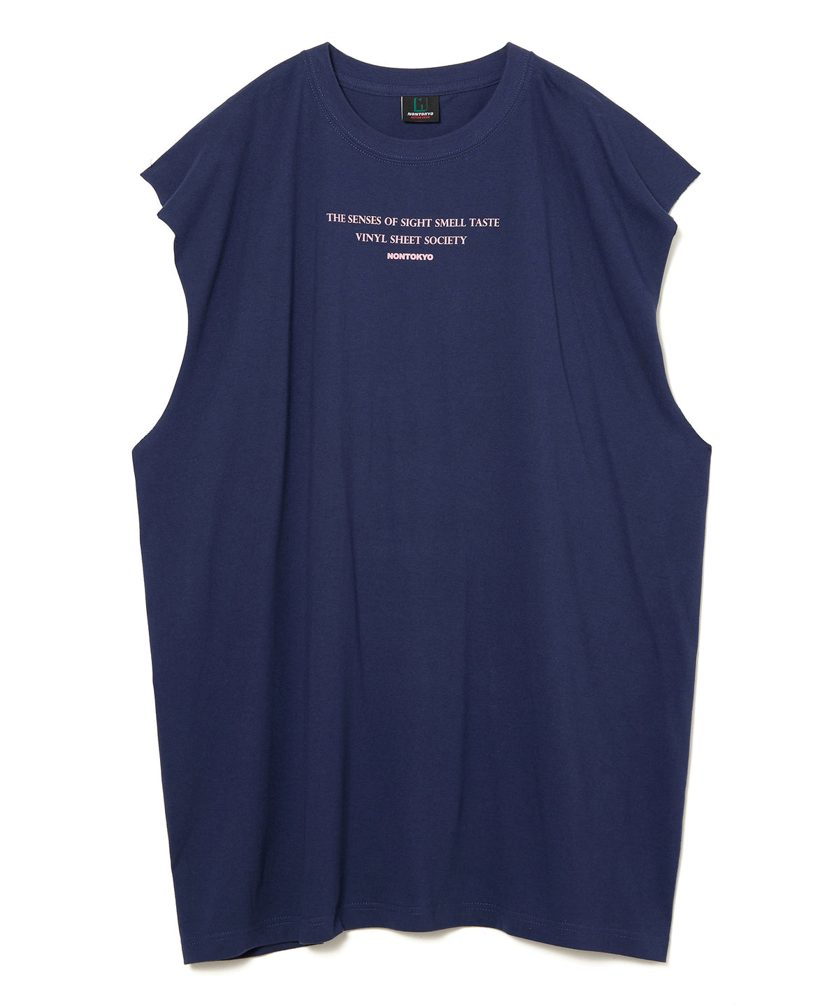PRINT NO-SLEEVE T-SHIRT(STRAWBERRY)