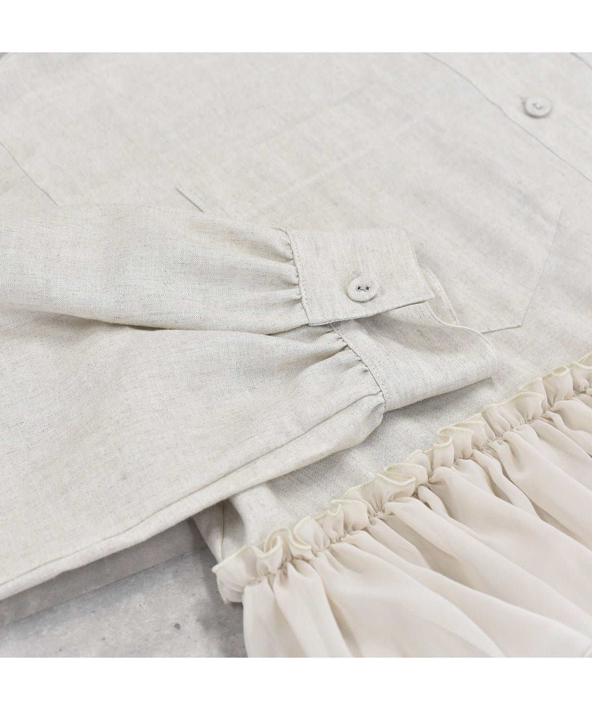FRILL SHIRT JACKET