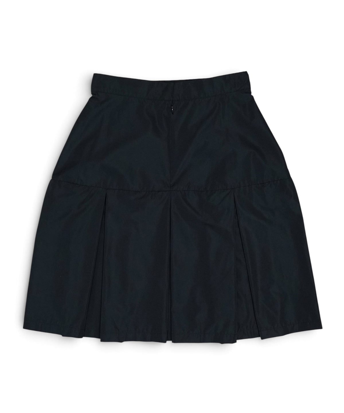 LAMINATED TAFFETA PLEATS MINI SKIRT