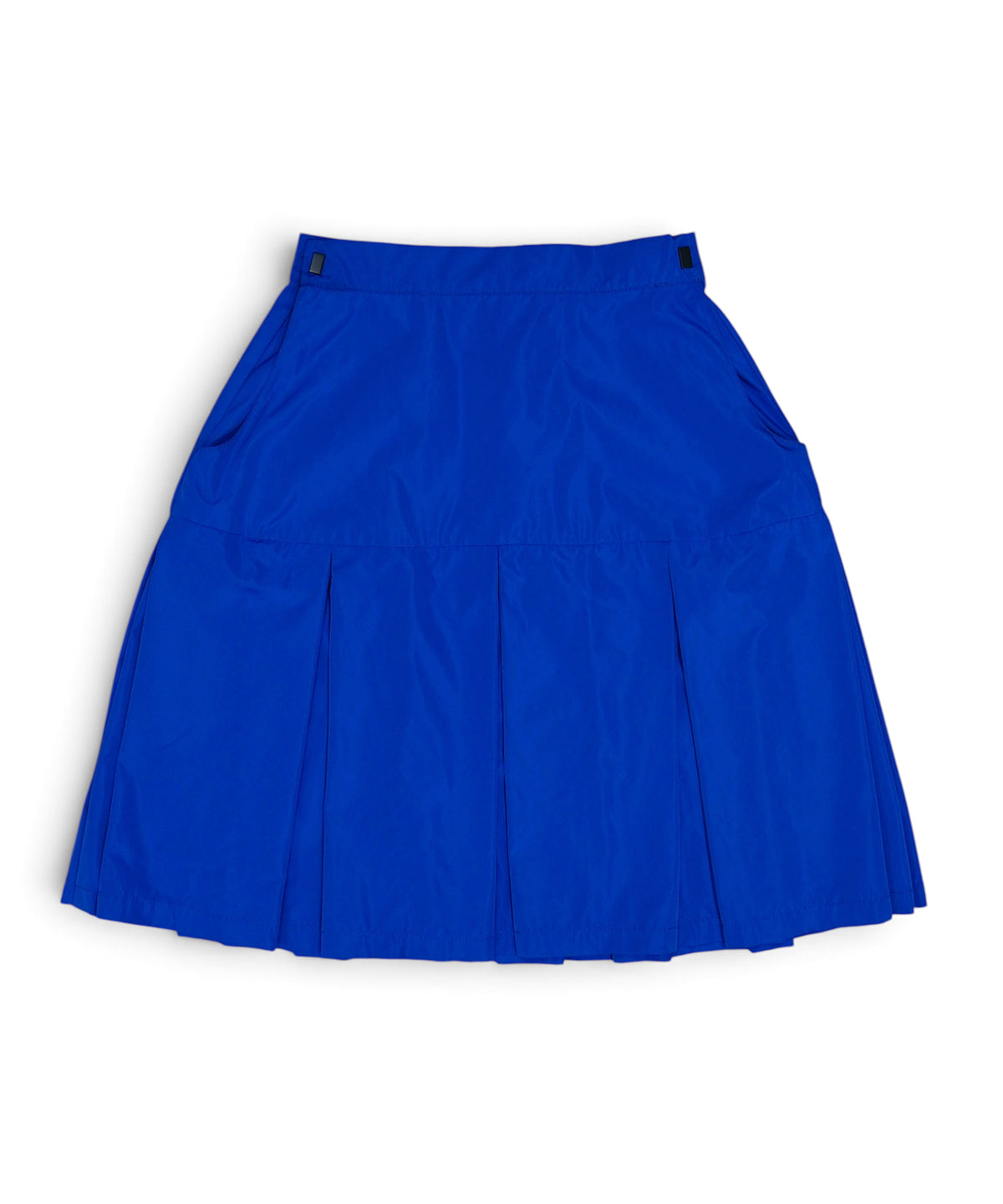 LAMINATED TAFFETA PLEATS MINI SKIRT