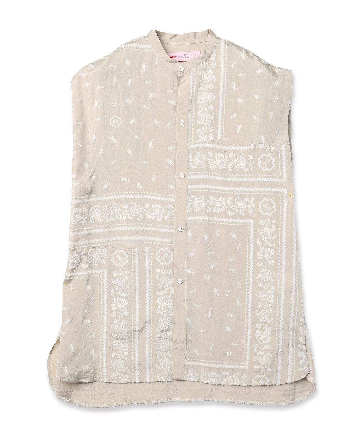 Dot Doll Bandana Patchwork Shirt