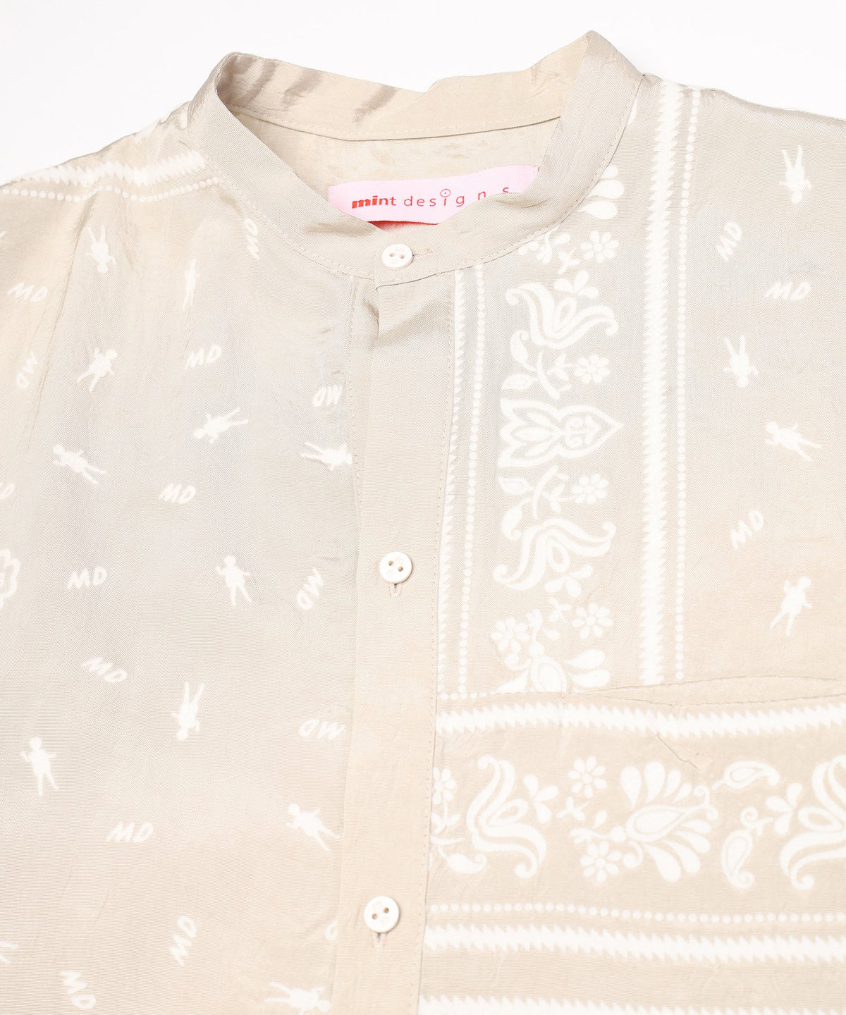 Dot Doll Bandana Patchwork Shirt