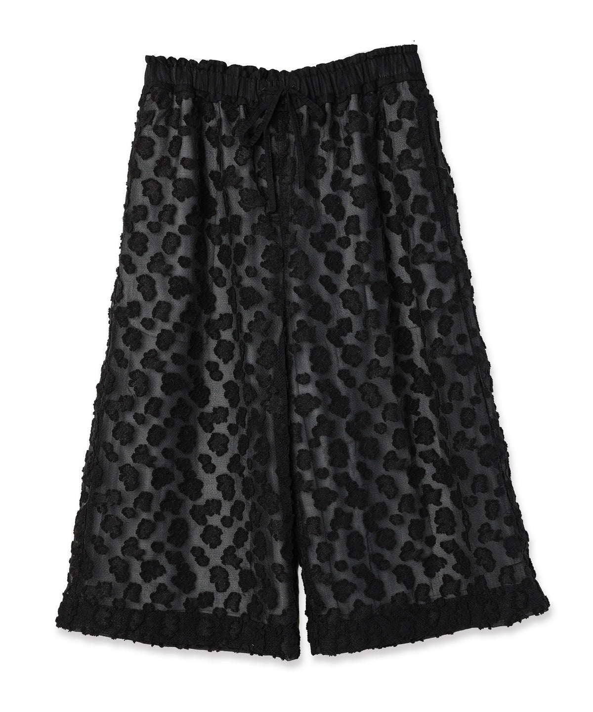 Floral Jacquard Volume Pants