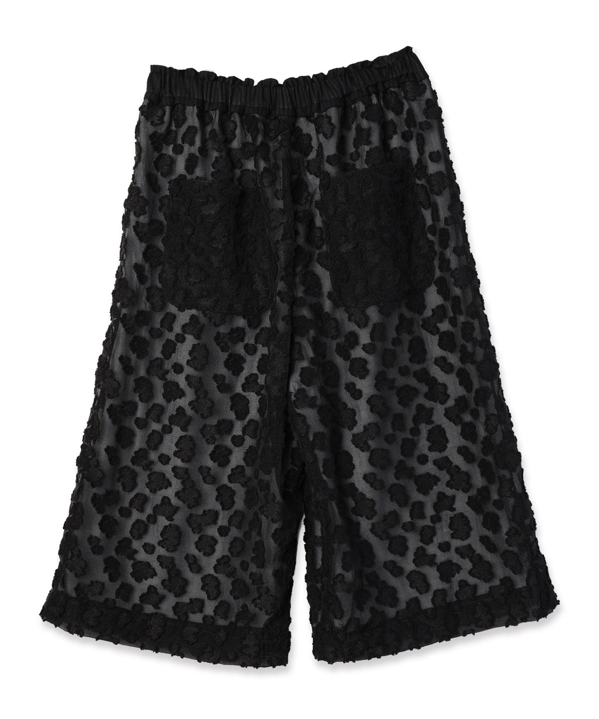 Floral Jacquard Volume Pants