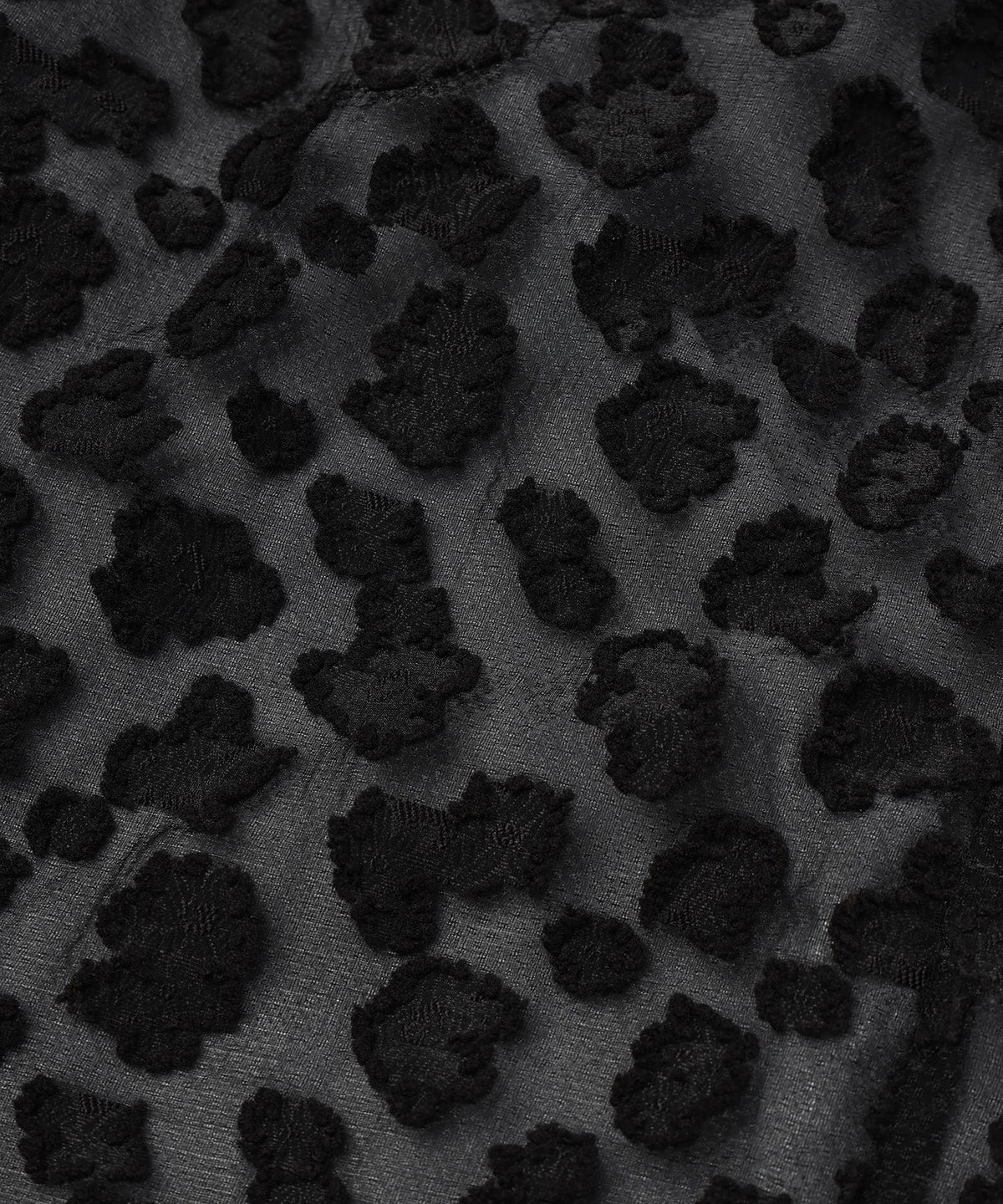 Floral Jacquard Volume Pants