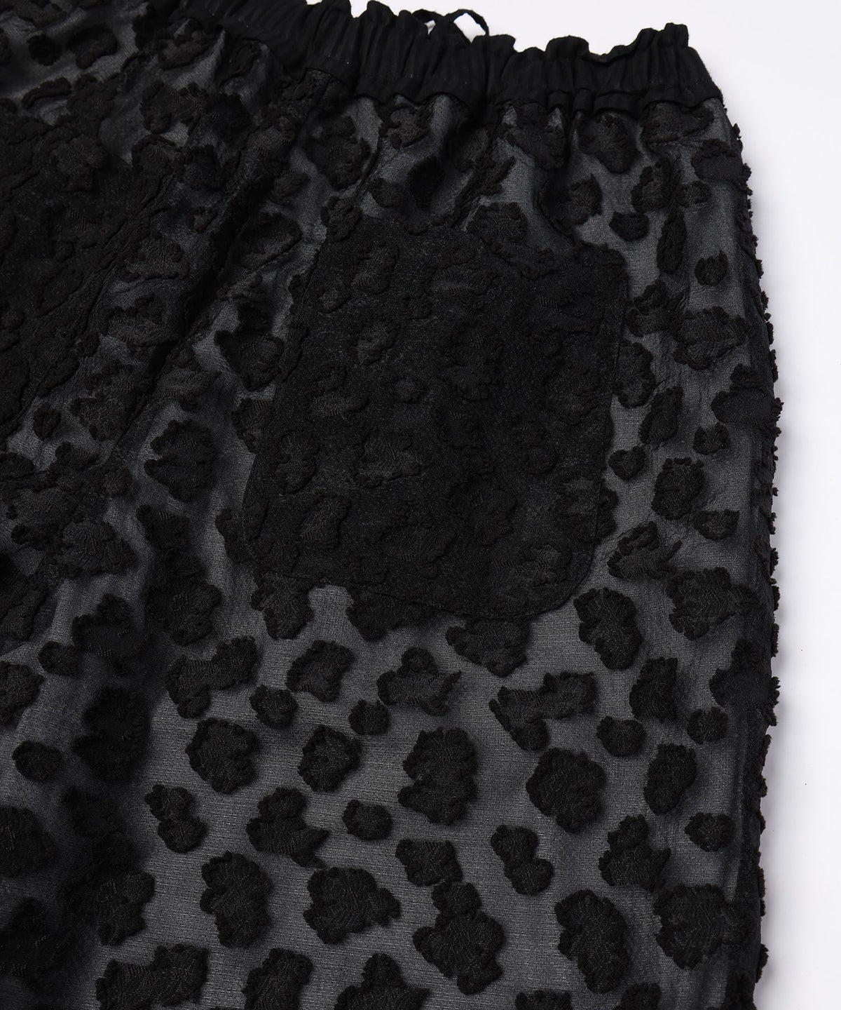 Floral Jacquard Volume Pants