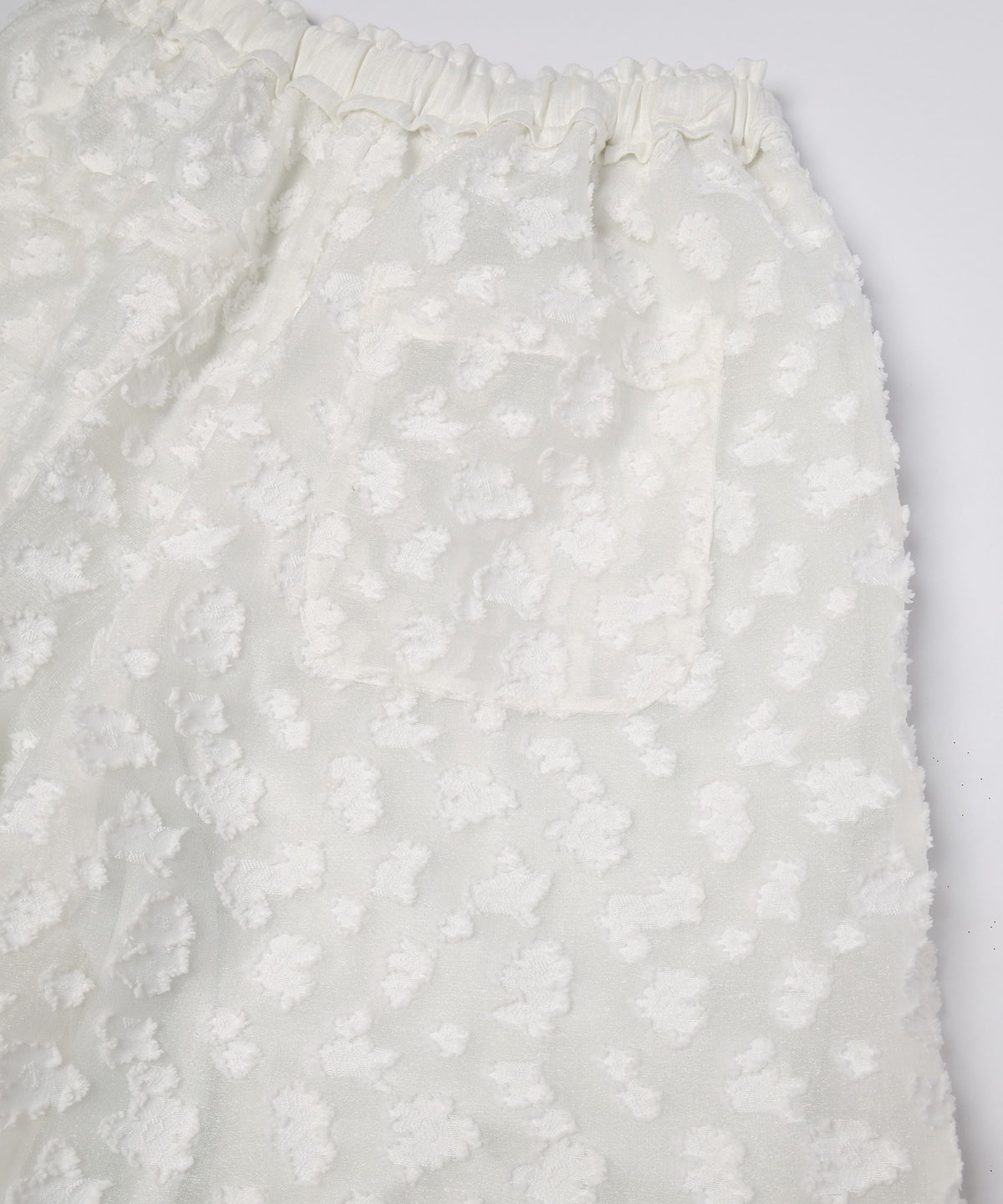 Floral Jacquard Volume Pants