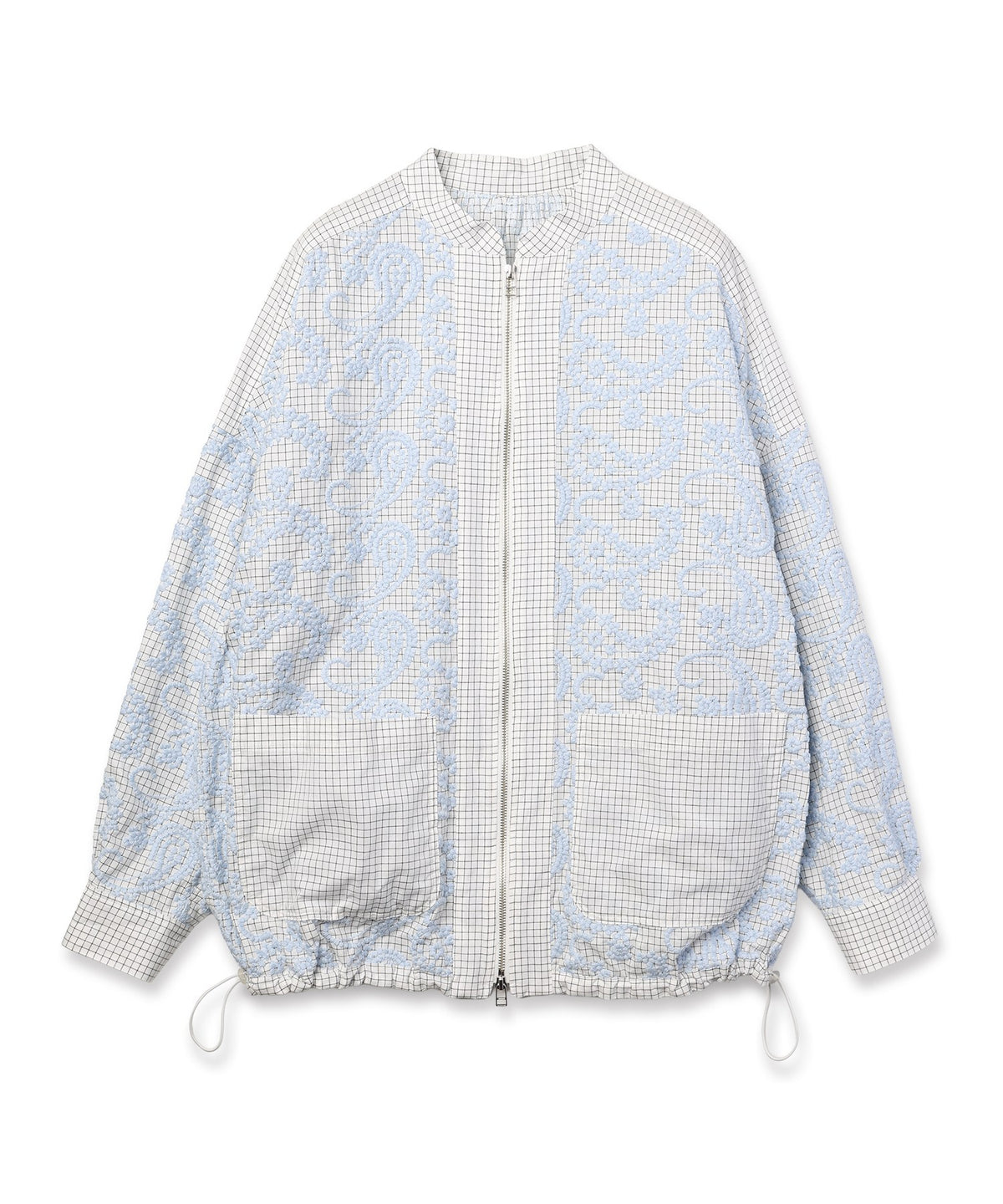 Layered Paisley Utility Blouson