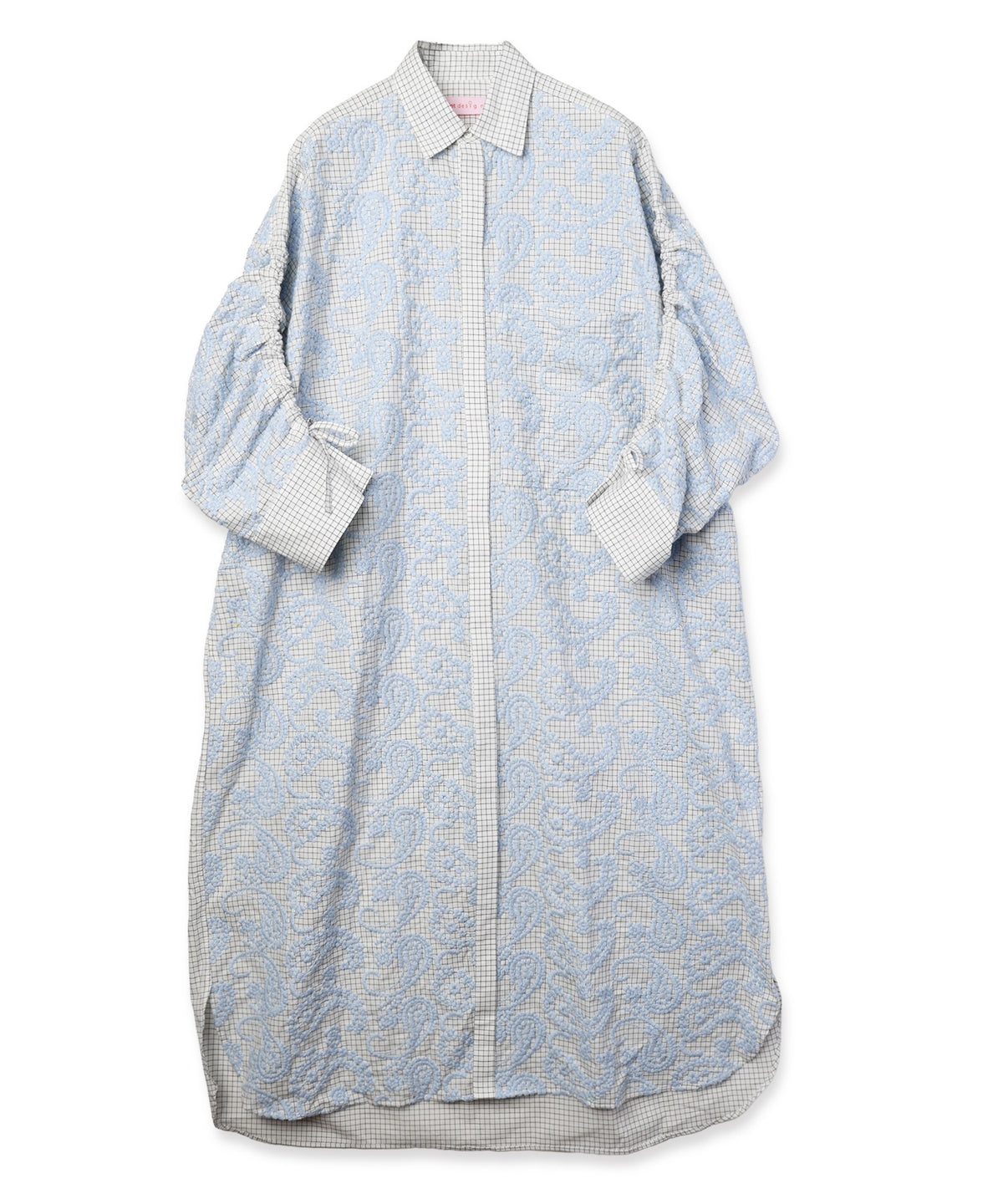 Layered Paisley Shirt Coat