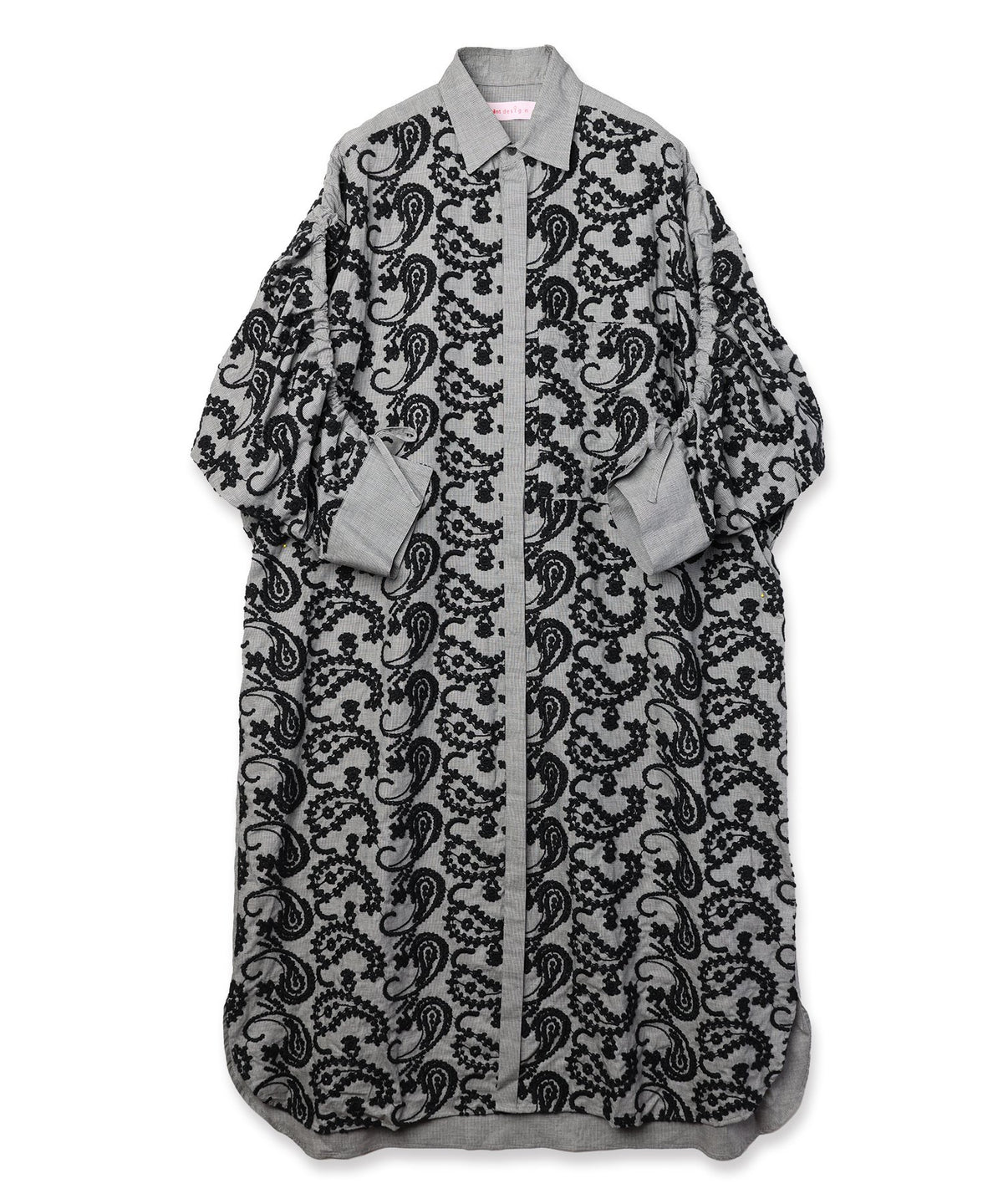 Layered Paisley Shirt Coat