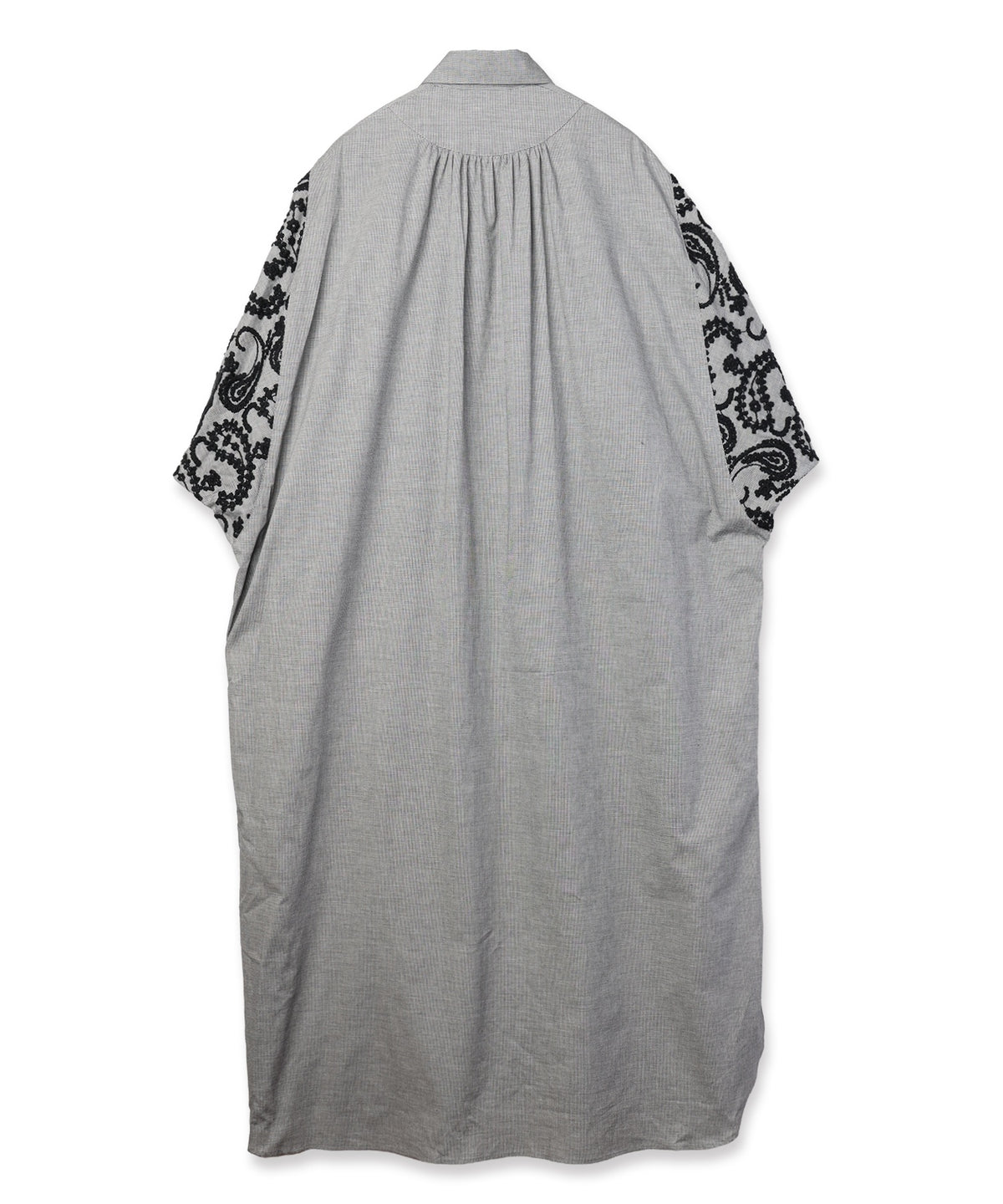 Layered Paisley Shirt Coat