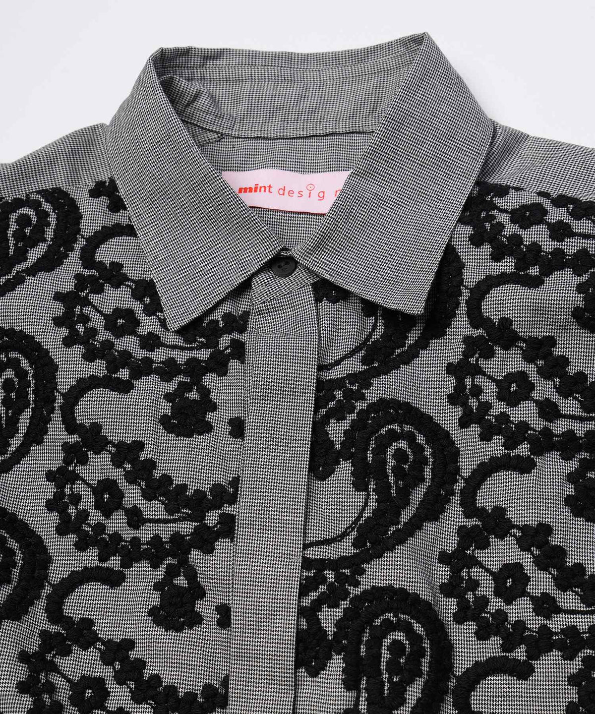 Layered Paisley Shirt Coat