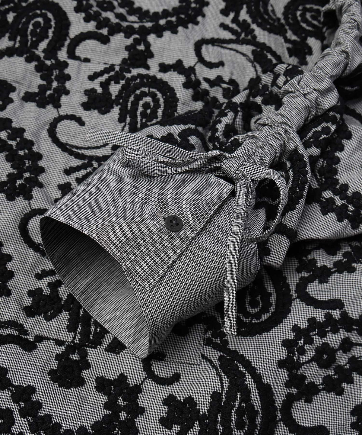 Layered Paisley Shirt Coat
