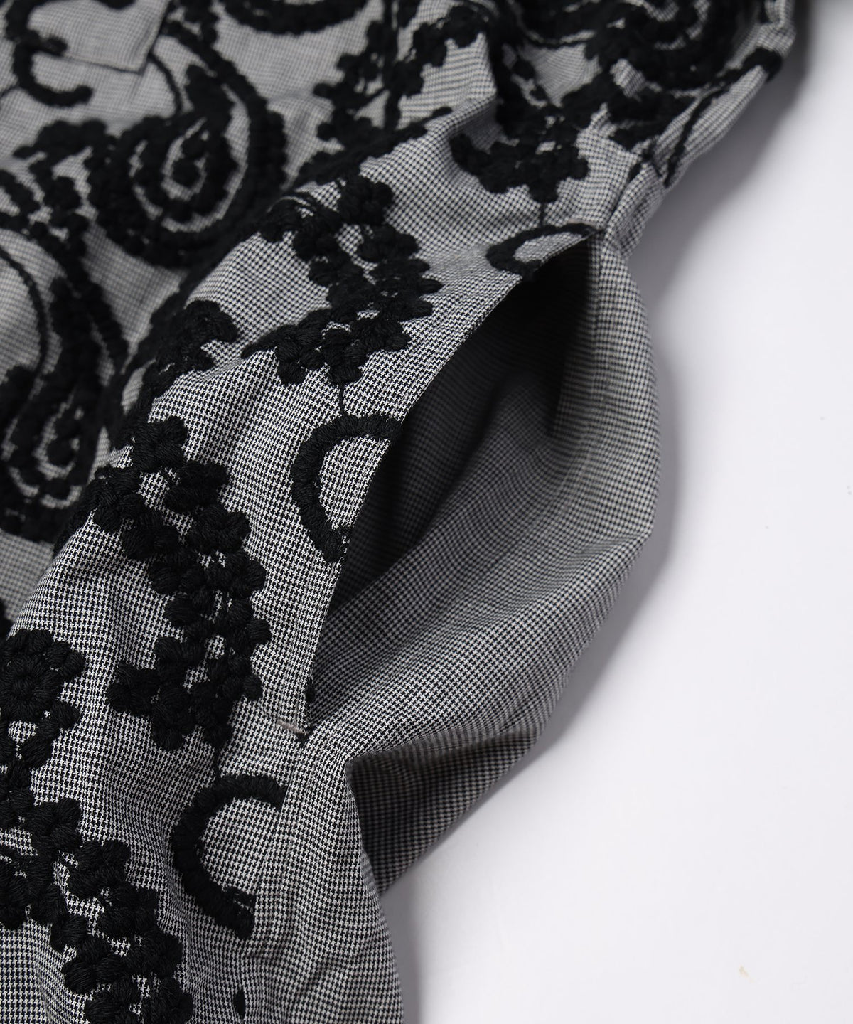 Layered Paisley Shirt Coat