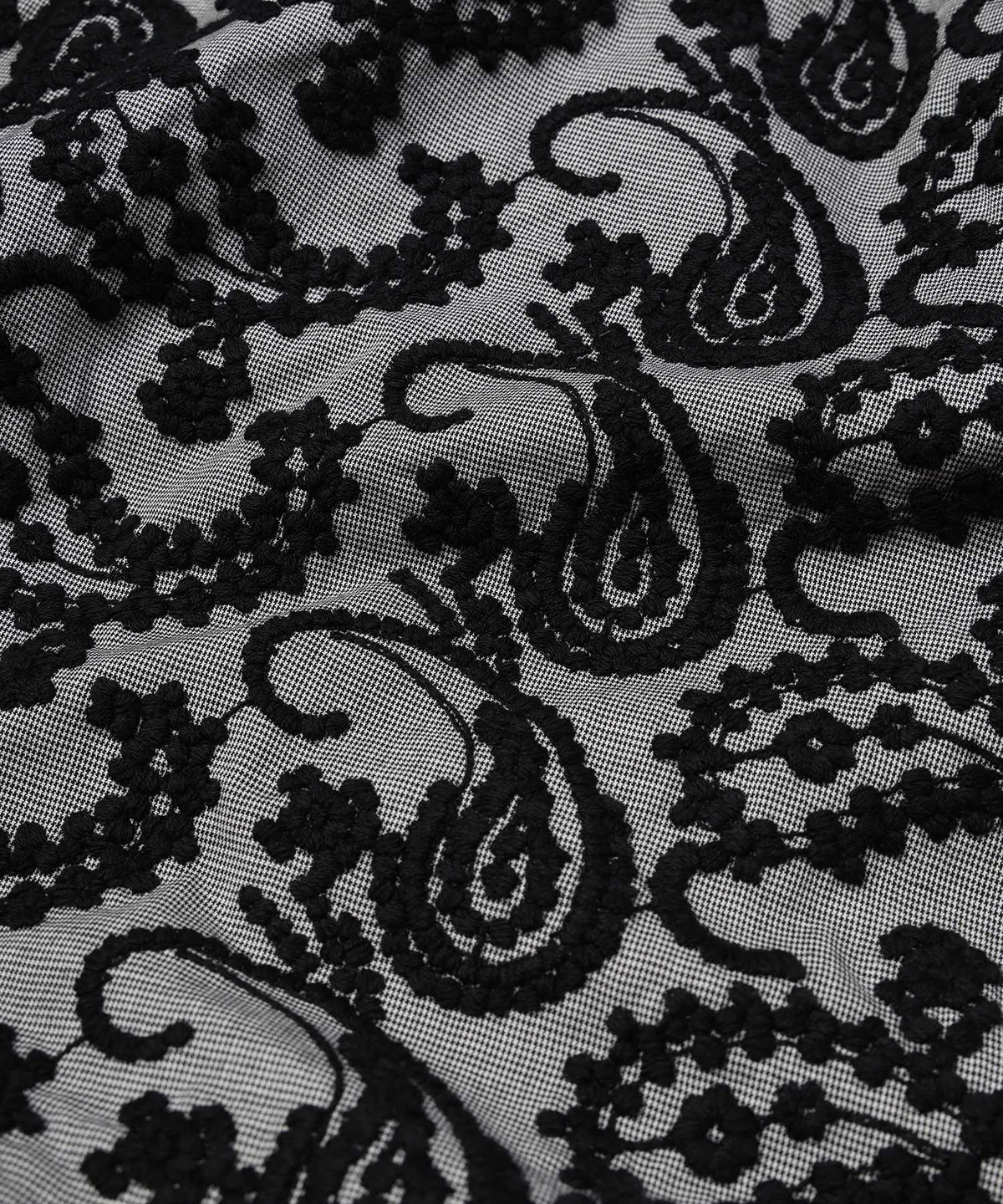 Layered Paisley Shirt Coat