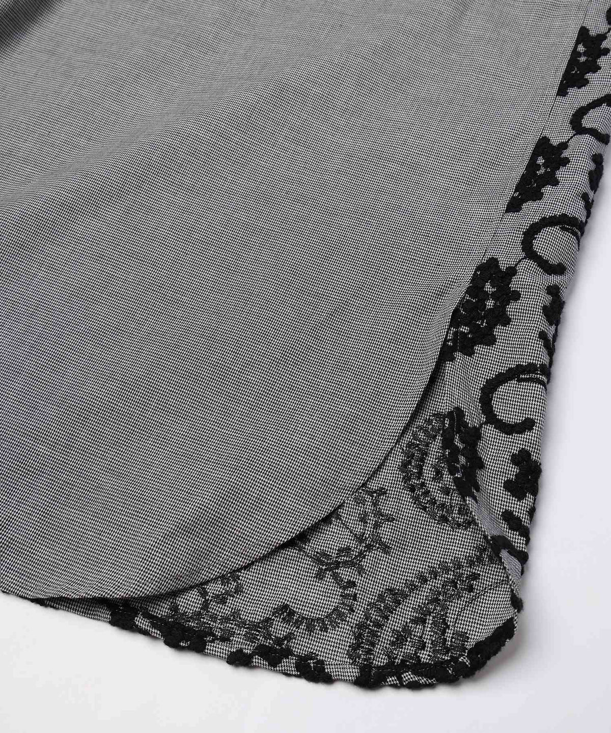 Layered Paisley Shirt Coat