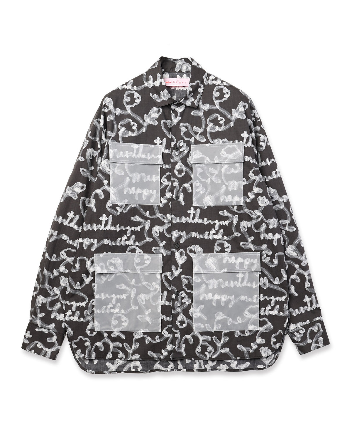 Tulle Ribbon Utility Overshirt
