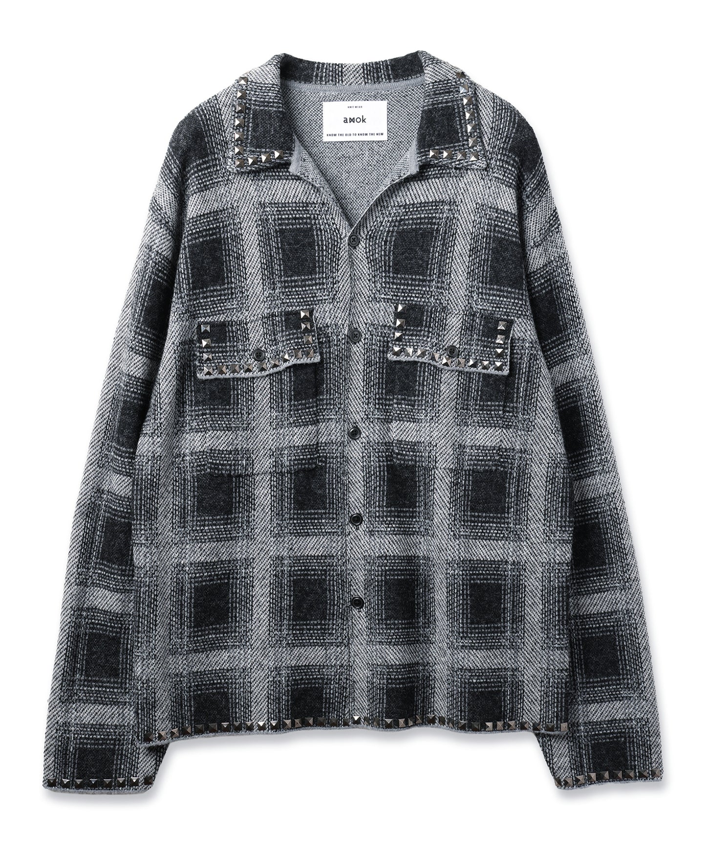 KNIT CHECK SHIRT