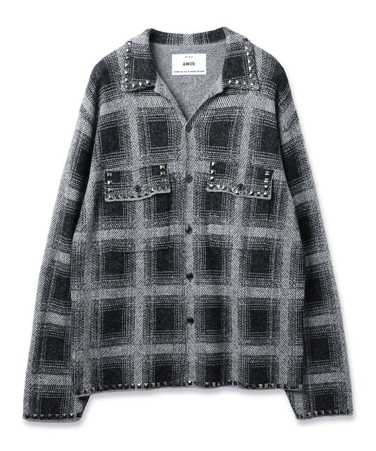 KNIT CHECK SHIRT
