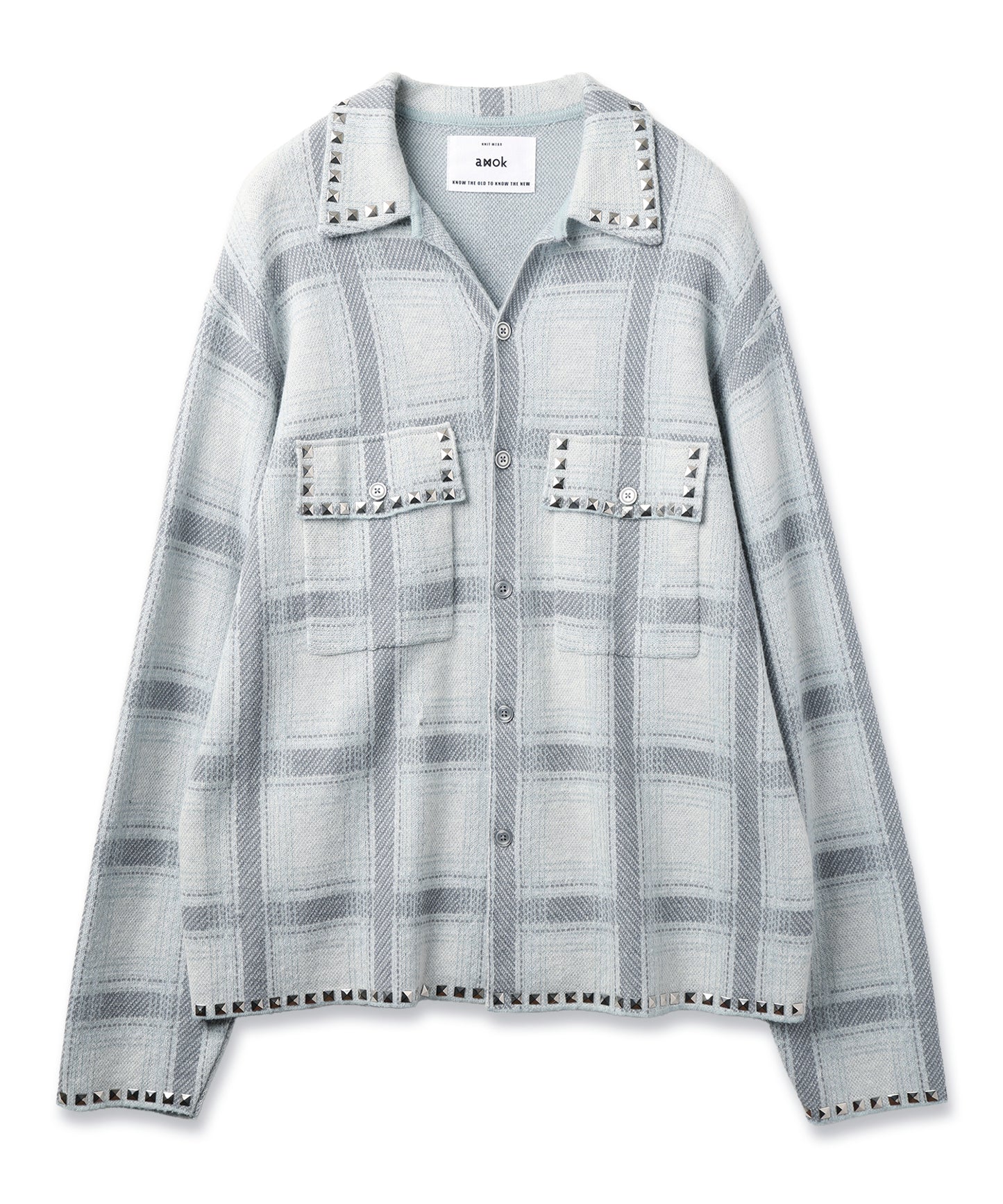KNIT CHECK SHIRT
