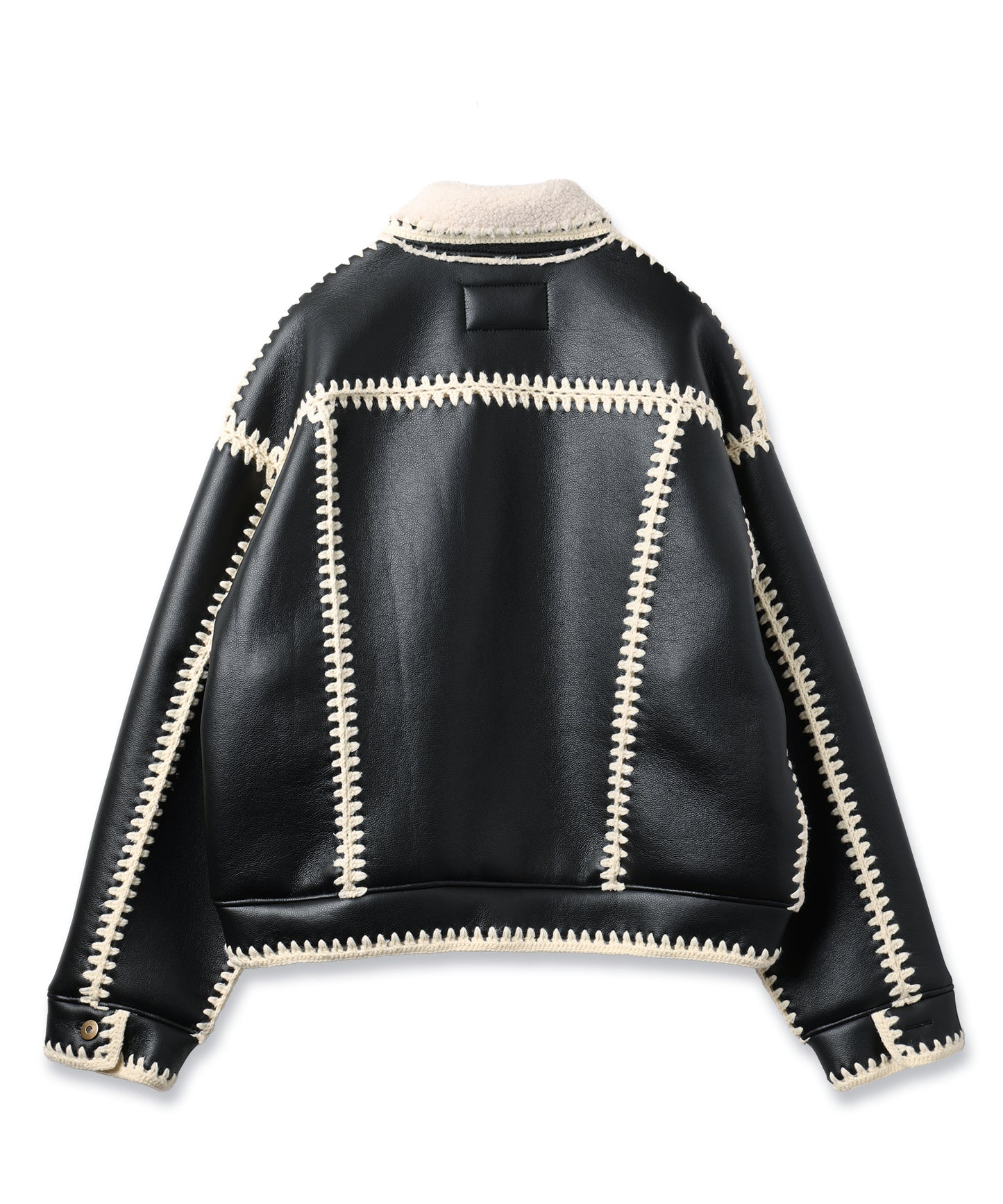 HAND KNITTING BOA BLOUSON