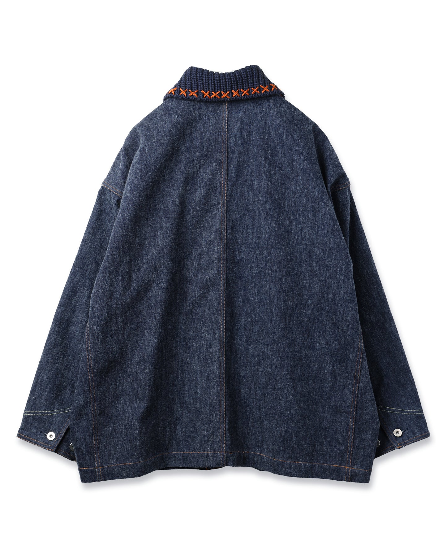 BLUSHED DENIM BLOUSON