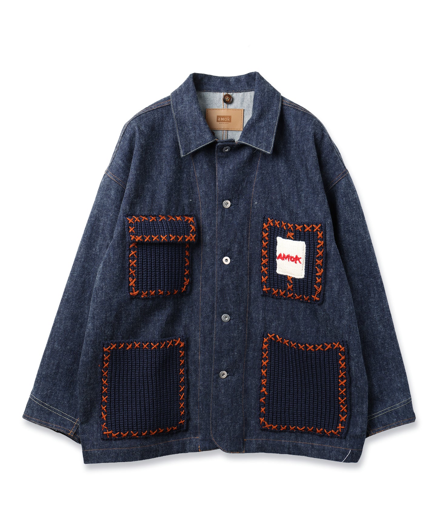 BLUSHED DENIM BLOUSON