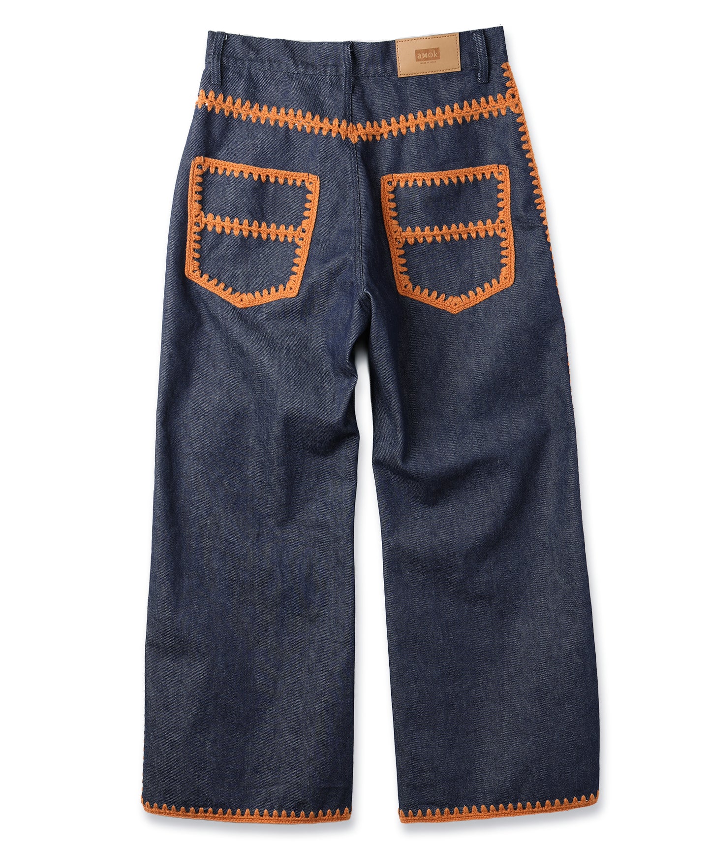 HAND KNITTING DENIM PANTS
