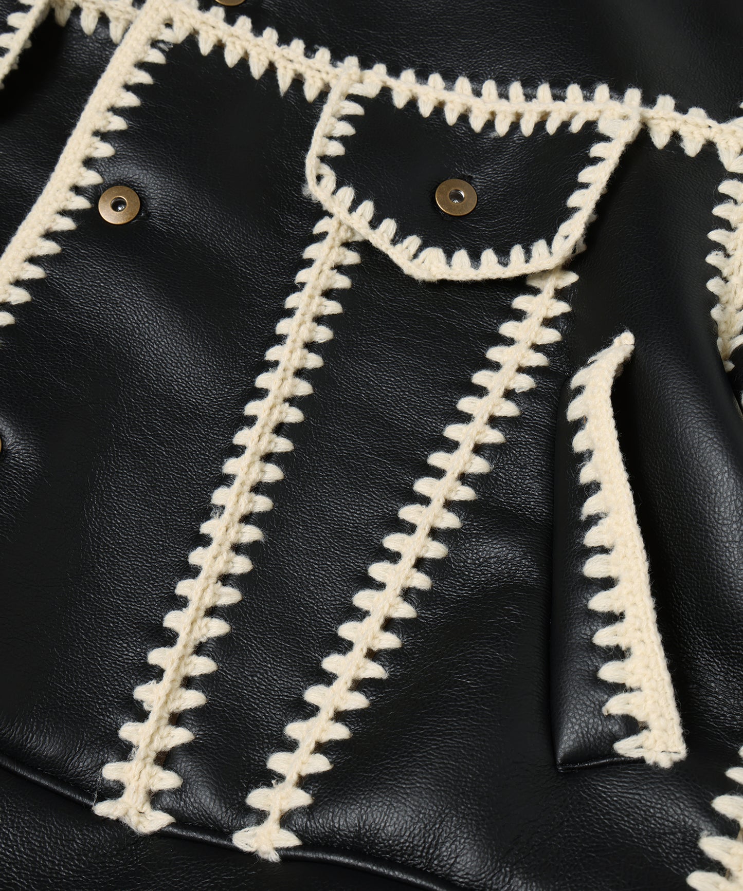 HAND KNITTING BOA BLOUSON