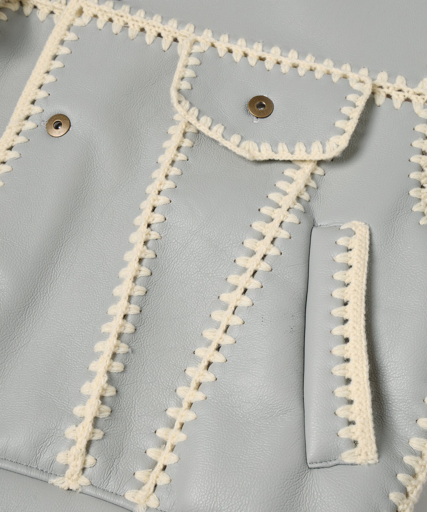 HAND KNITTING BOA BLOUSON