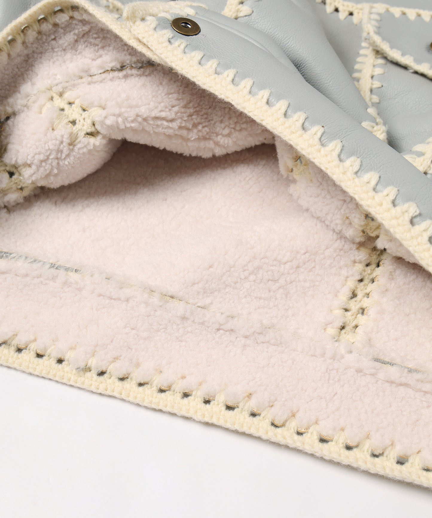 HAND KNITTING BOA BLOUSON