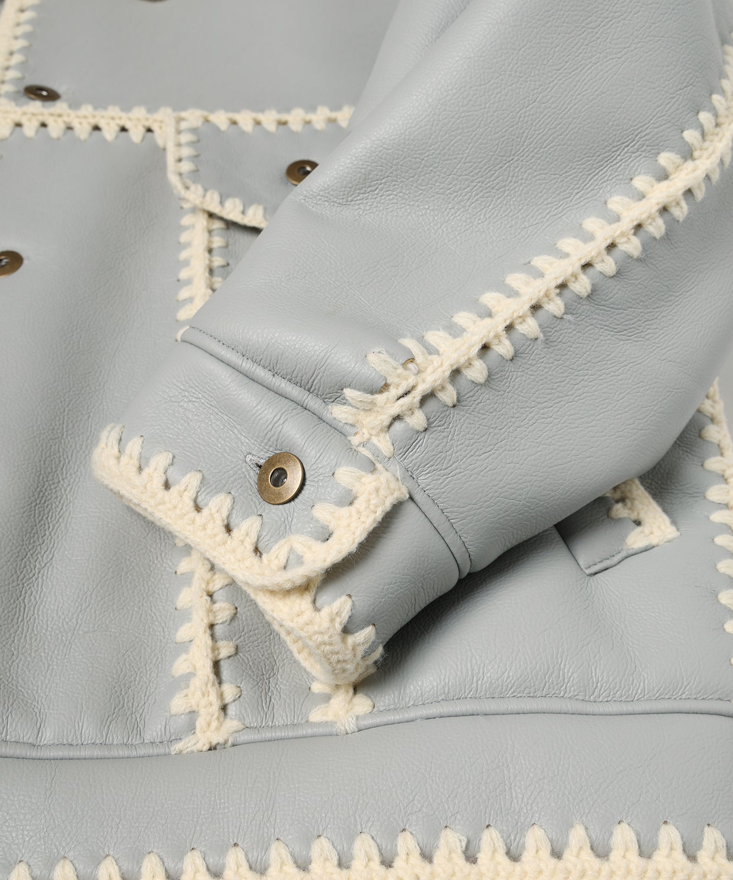 HAND KNITTING BOA BLOUSON