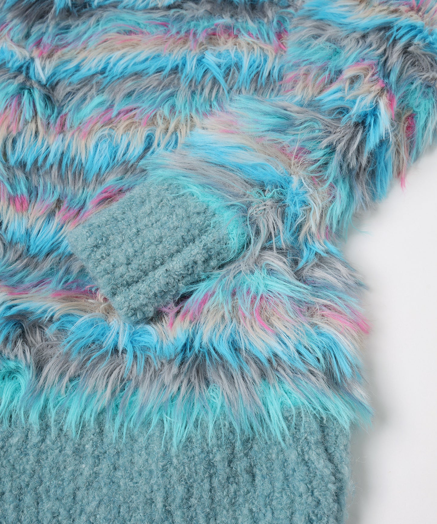 MULTI BORDER HOODIE KNIT