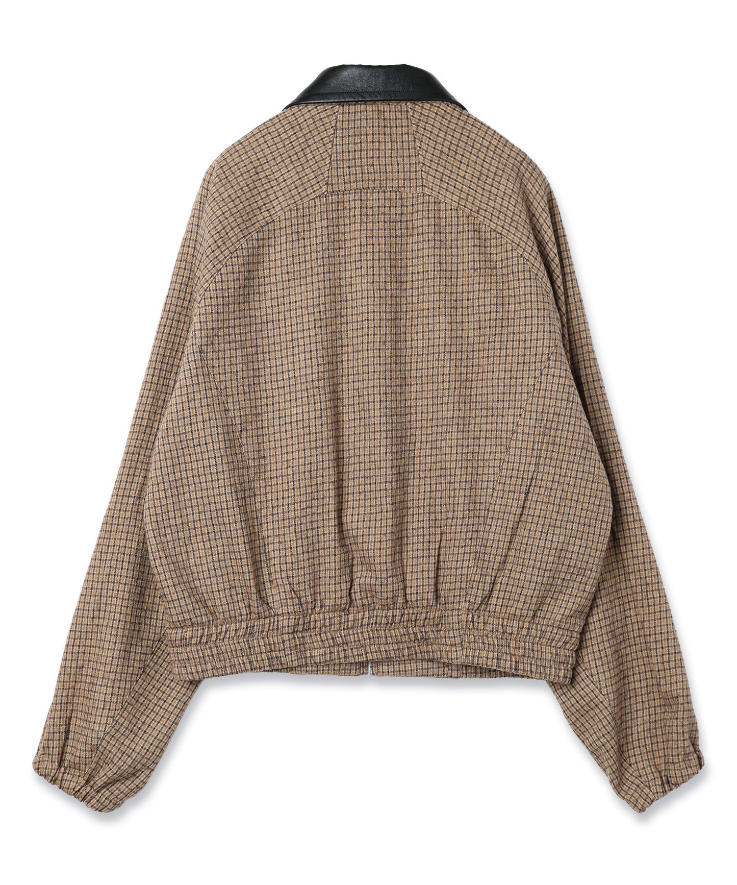 LEATHER COLLAR SHORT JACKET