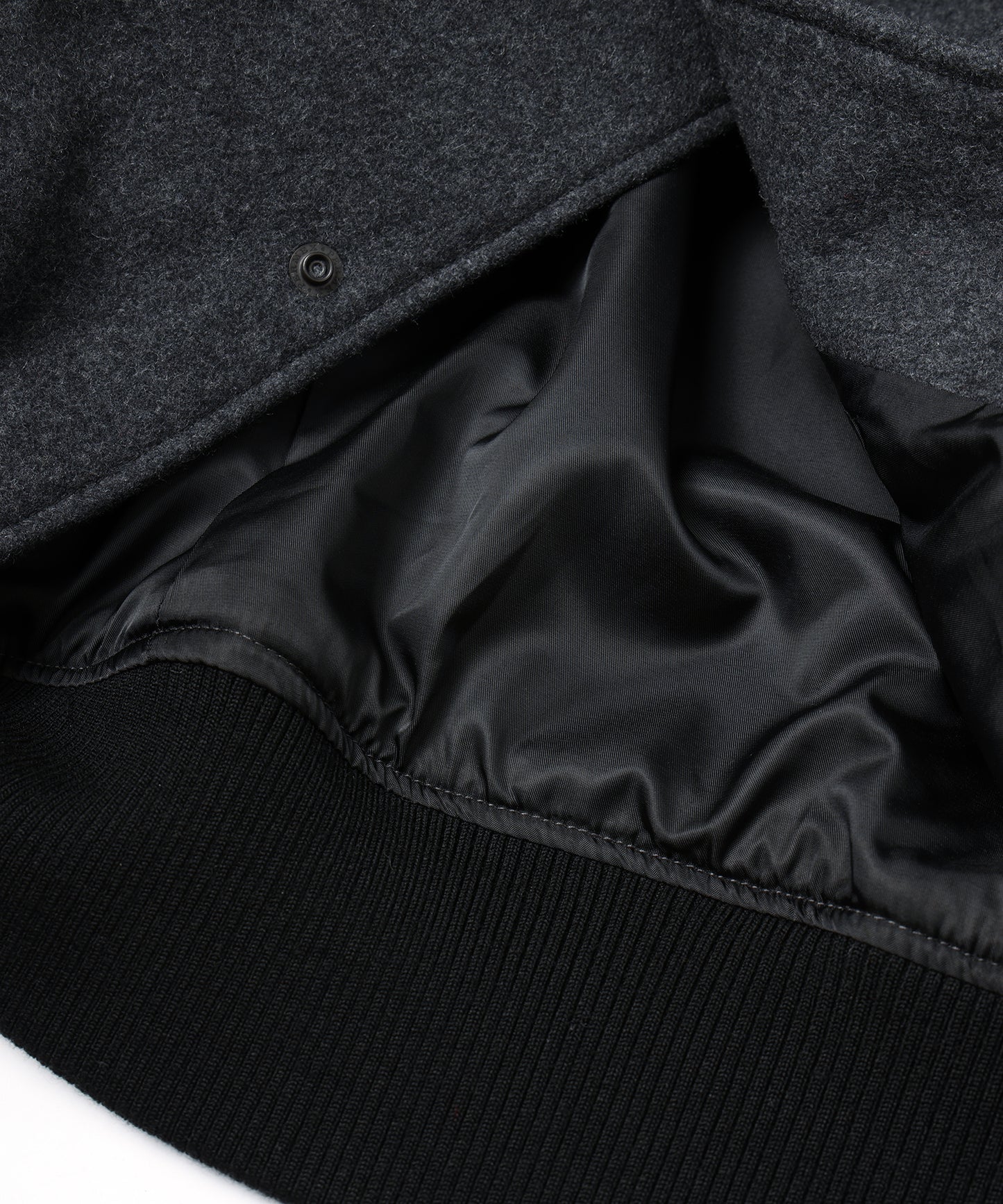 DRAPING VARSITY JACKET