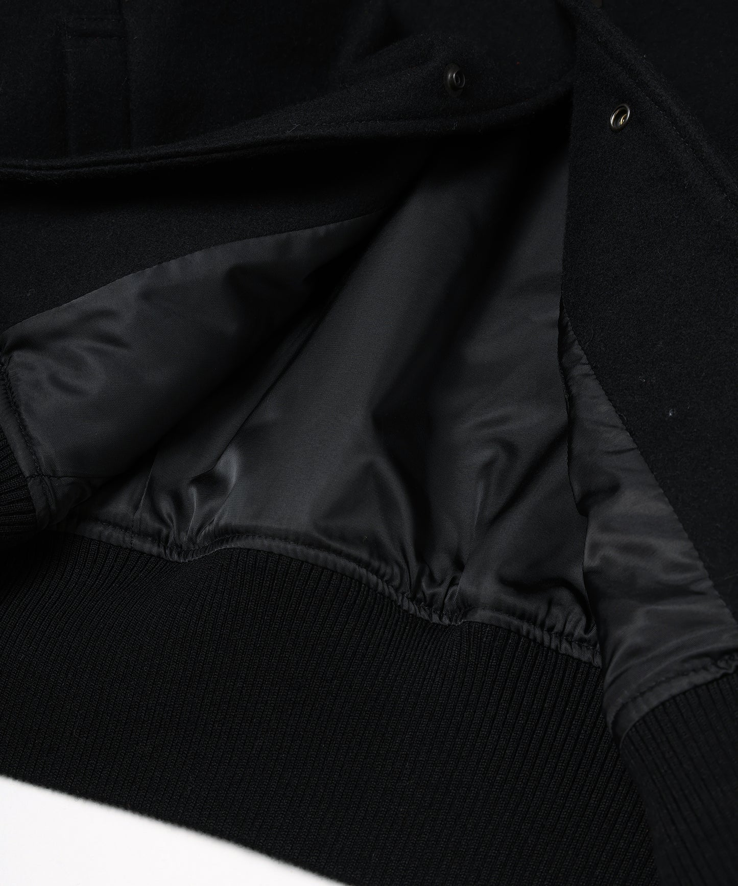 DRAPING VARSITY JACKET