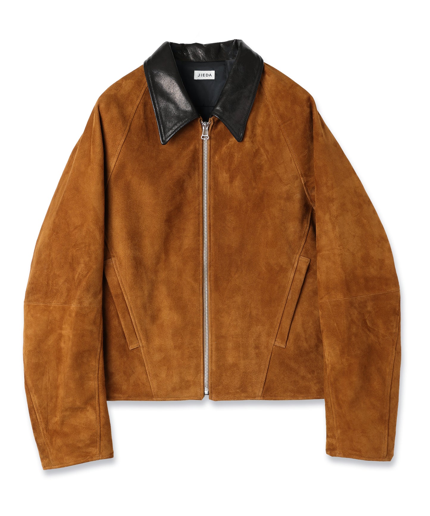 NUBUCK DRAPING LEATHER JACKET