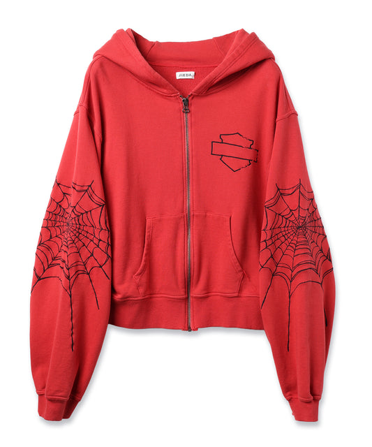 SPYDER-EMBROIDERED SLEEVE HOODIE
